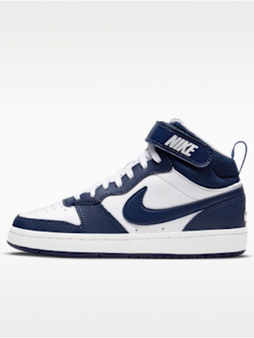 Nike Court Borough Mid 2 - white/ blue -4 Y